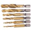 6pcs Screw Tap Drill Bits Kit 6542 High Speed Steel M10 M8 M6 M5 M4 M3 Tapping ToolsLong  Type