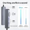 Aluminum USB Type C Hubs With HDTV Output USB Port And Memory Card Reader For Computers