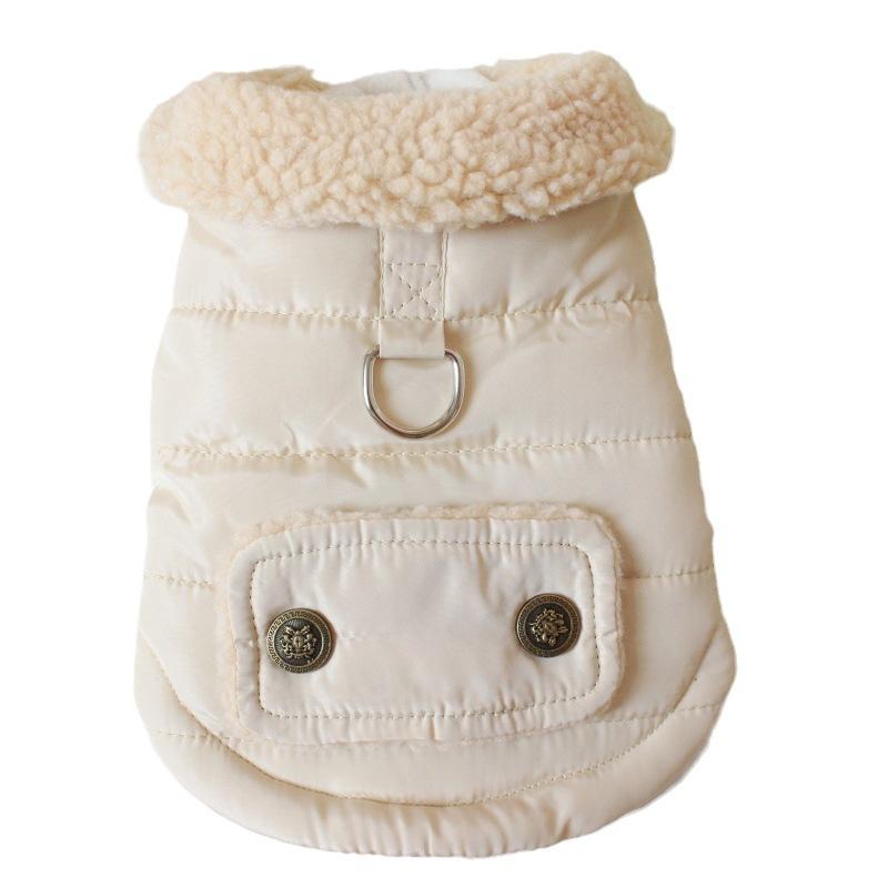 

Меховой воротник для домашних животных, жилет, одежда для осени и зимы, одежда для собак, плюшевый мишка, кошка, одежда для домашних животных, зимняя одежда для маленьких собак XXL