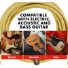 Fender Shield Cable Deluxe Series Instrument Cable, Straight/Angle, 18.6', Black Tweed 08