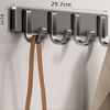 Modern Unique Aluminum Wall Mounted Coat Rack Hooks Eco-Friendly Detachable Design for Home and Hotel