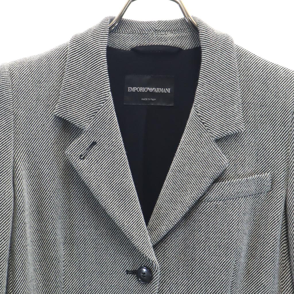 Emporio Armani Made In Italy Tailored Jacket 42 Gray Women Used