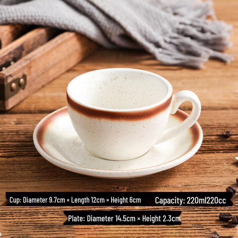 Qiwei Professional Ceramic Latte Art Coffee Cup Set