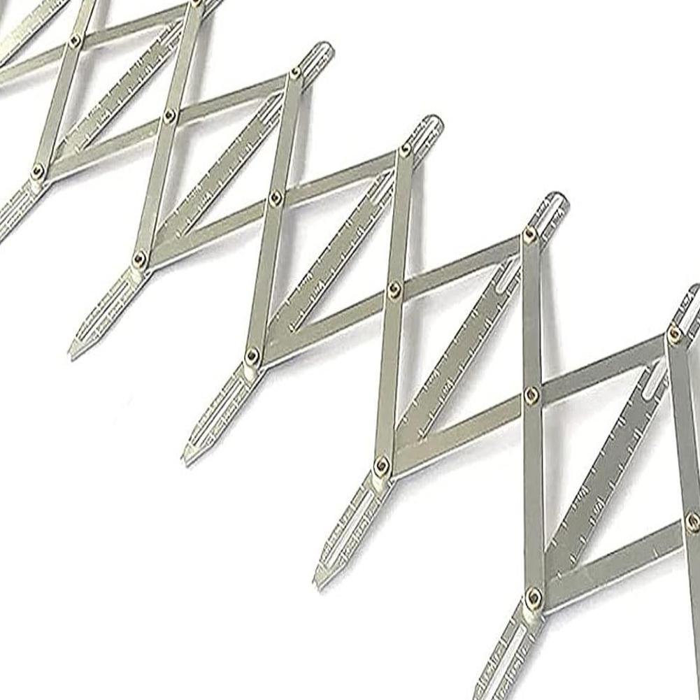 For Travel Crafting Sewing Gauge Button Spacing Tool Expandable Sewing Gauge Accessory Gauge Metal Construction