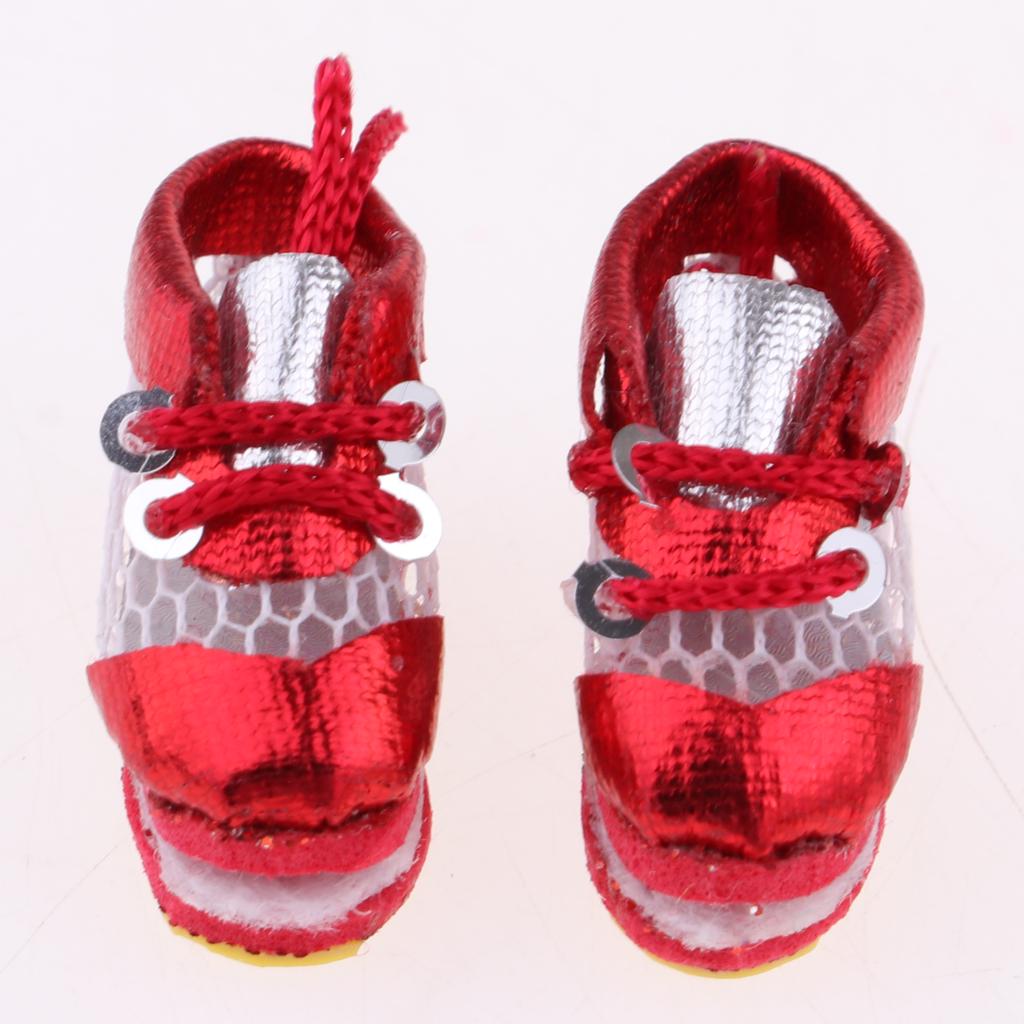 1//6 Scale Fashion Sports Shoes Casual Clothes for Blythe BJD Dolls Black