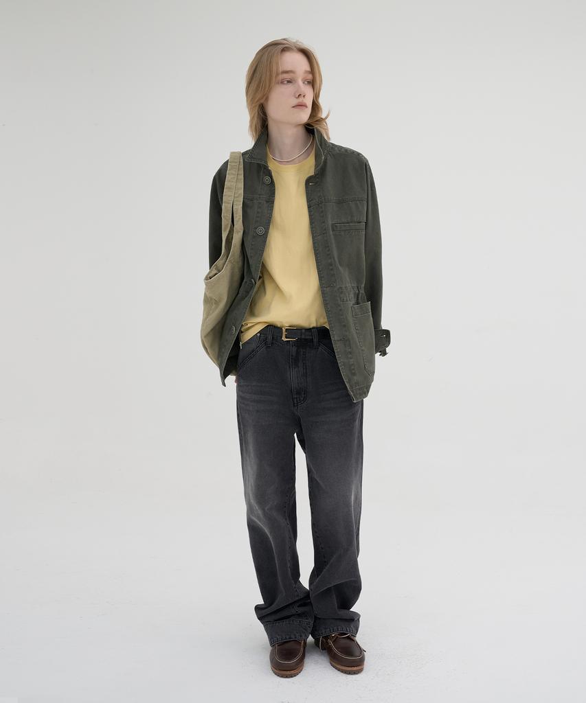 Knouun Faded Chore Jacket (Khaki)
