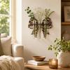 Vase Wall Mounted Planter Wooden Flower Pot Flower Holder Wall Decoration  Living Room