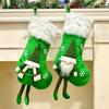Christmas Stocking Snowflake Santa Claus Decor Non-Woven Fabrics Xmas Stocking Festive Embroidery Decoration