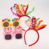 Trendy Kids' Photo Frame & Party Props Set: Birthday Decor, Picnic Hat & Glasses
