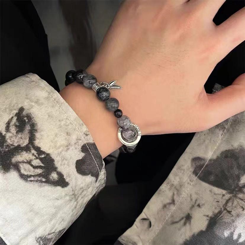 Geometry Unique Handmade Bracelet With Ice Crack Beads Ethnic Style Couples For