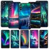 Beautiful Northern Lights Phone Case For Samsung Galaxy S24 S23 S22 S20 Ultra S21 FE 5G S10 S9 Plus S10E S8 Soft Silicone Cover