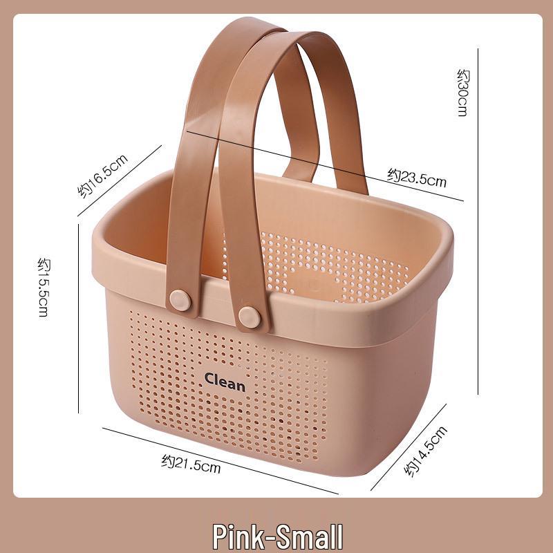 Handheld Bathroom Toiletries Basket - Large Capacity for Men's and Women's Bath Essentials