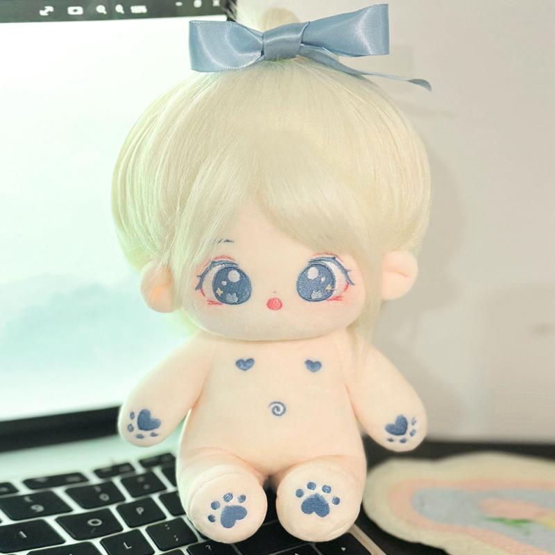 Kawaii Plush Cotton Doll Idol Stuffed Super Star Figure Dolls Cute Fat Body Cherry Blossoms Girl Doll Can Change Clothes Gift