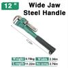 10/12/14/18 inches Heavy Duty Carbon Steel Straight Pipe Wrench ,Large Opening Adjustable Wrench,Cutting of Pipe Pliers