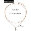 Niche necklaces, European and American jewelry, women's ins multi-layer stacking, personalized sunflower octagram collarbone chain