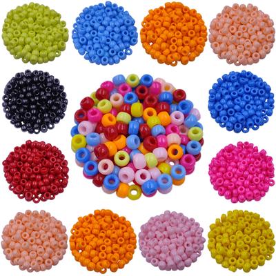 40 Stück 9 x 6 mm Bonbonfarbene runde perforierte lose Perlen zum Selbermachen für die Schmuckherstellung