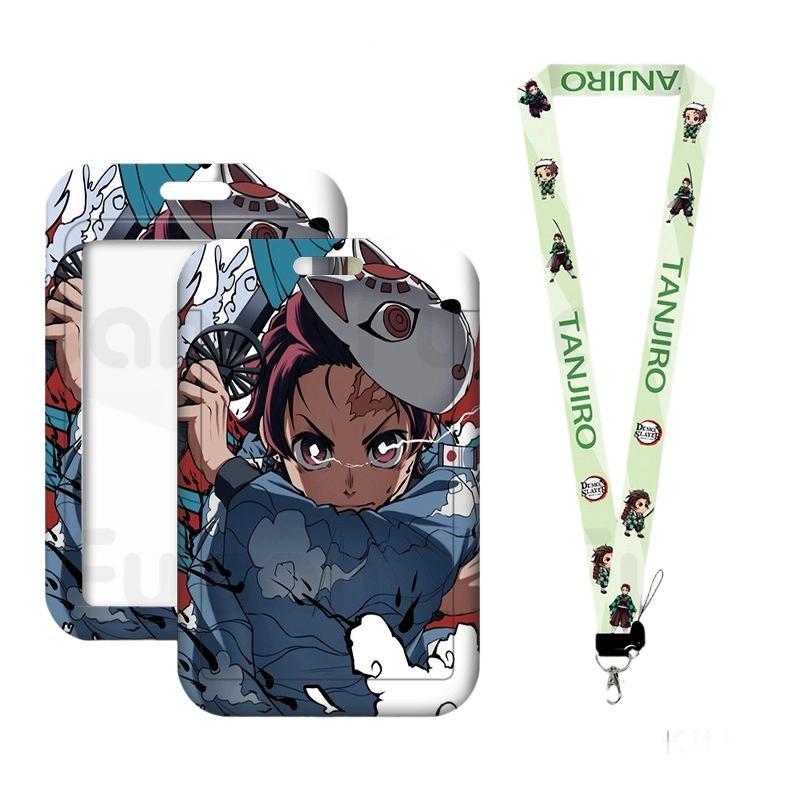 Anime Lanyard Credential Holder Keychains Neck Lanyard For Pass Card Credit Card Holder Straps Mobile Phone Charm Accessories