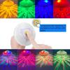 LED Waterproof Floating Underwater Pool Light RGB Disco Glow Show Lamp for Swimming Pool Hot Tub Spa Bath Party Festival Decor Lighting