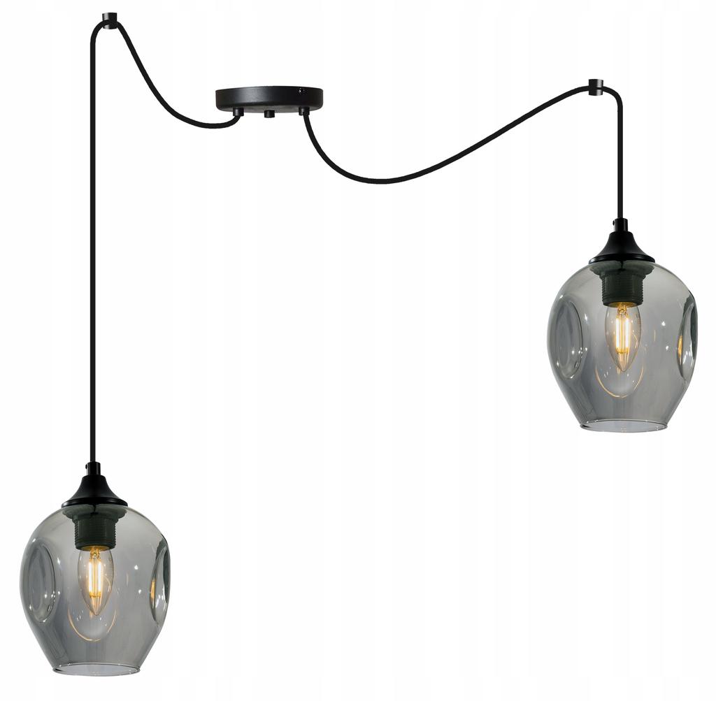 MODERN GLASS SPIDER CEILING HANGING LAMP