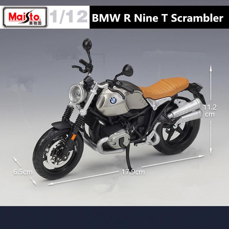 Maisto 1:12 Bmw R Nine T Scrambler Alloy Racing Motorcycle Model Simulation Diecast Metal Sports Motorcycle Model Kids Toys Gift