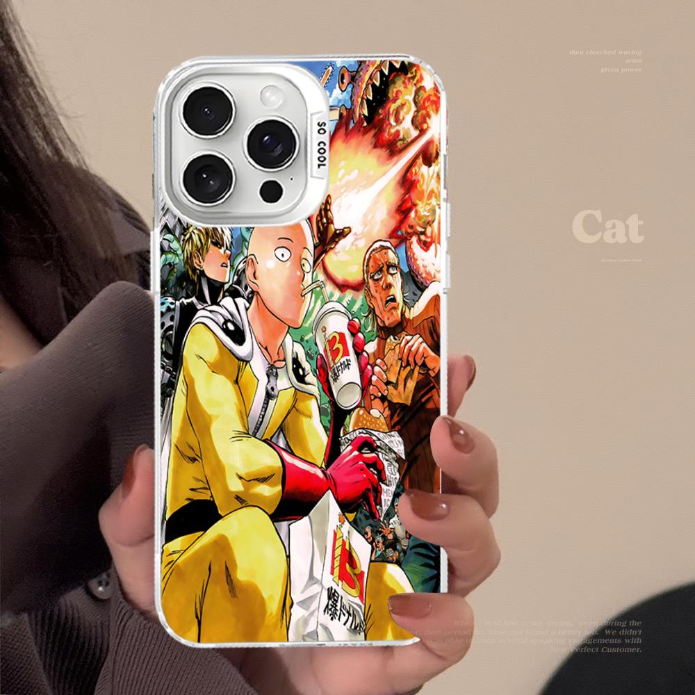 One Punch Man Phone Case For IPhone 16 15 14 13 12 11 Pro Max X XR XSMAX 8 7 Plus Matte Shockproof Back Cover