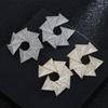 S925 Silver Inlaid Zirconia Earrings: Trendy, Luxurious Ear Drops