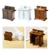 Realistic 1/16 Scale Wash Basin Cabinet for Dollhouses Bathroom or Kitchen Accessories