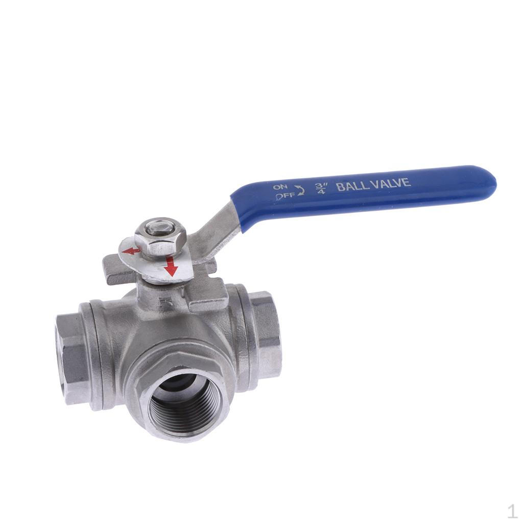 Stainless Steel 304 Heavy Duty for Water, Oil, and Gas with Blue Locking Handles