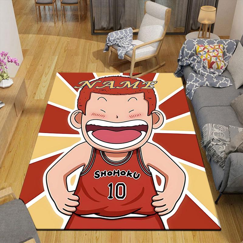 Custom 1Pc Basketball Team Spirit Rug Office Carpet Indoor Outdoor Entrance Doormat Nonslip Soft And Comfortable Living Room D2915324