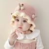 Autumn and Winter New Baby Girl Lace Princess Hat Foreign Style Warm Wool Hat Ear Protector Infant Sweet Girl