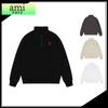 Men's Embroidered Half-Zip Stand Collar Hoodie 2024 - Comfortable, Versatile & Stylish for Autumn