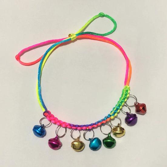 Handmade Red Rope Cat Collar with Cute Bell Fashion Lightweight Comfortable Pet Accessories