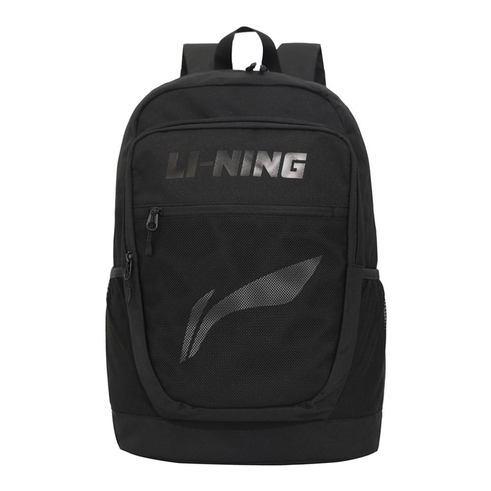 Li Ning Polyester Backpack Regular Unisex Black YBSU033-1