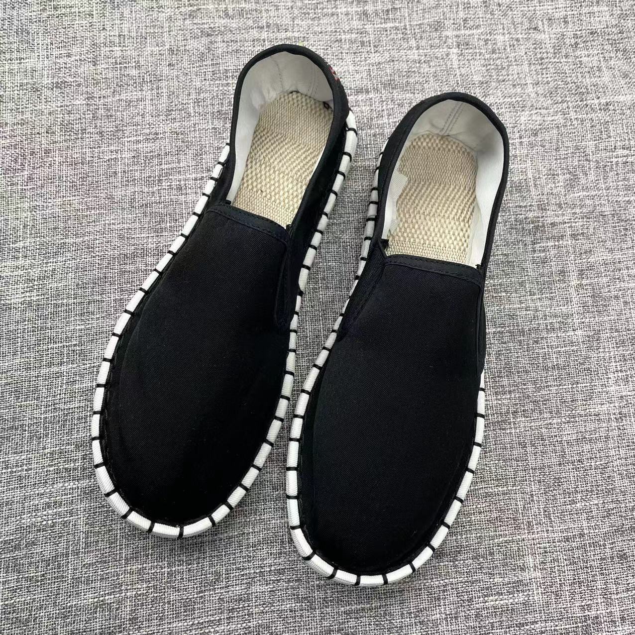 

Hand Embroidered Old Beijing Cloth Shoes Canvas Shoes Couple Casual Shoes 46