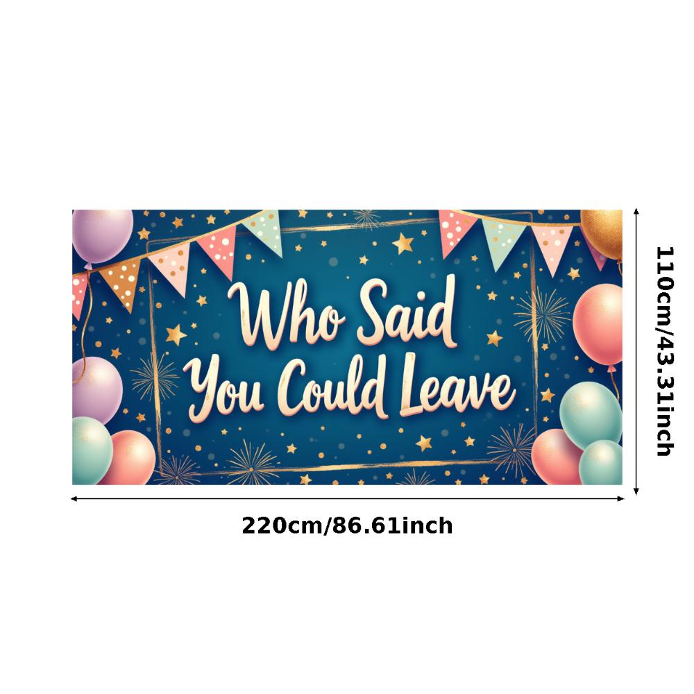 Backdrops Silver Theme Banner Decoration Blue Theme Celebration Banner for Graduation Party Photo Shoot Holiday Celebration