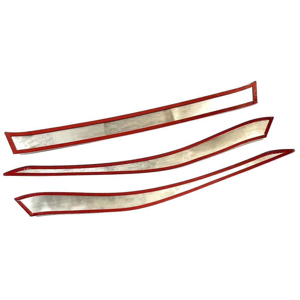 CGP Rear License Plate Trim Garnish for 40 Series Alphard, Chrome, 3-Piece Rear Exterior, HW05-T13809