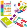 Montessori Letter Numbers Shapes Colors English Words Learning Flashcard for Toddlers Kids Teacher Teaching Aids 58 Cards In Set