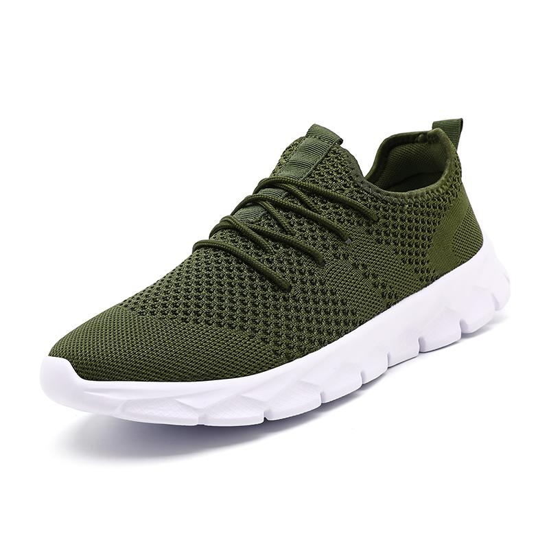 

Унисекс Дышащая спортивная обувь с плетеными шнурками Нескользящая Легкая конструкция для повседневной носки Мягкие Удобные Кроссовки для ходьбы 46 зелёный