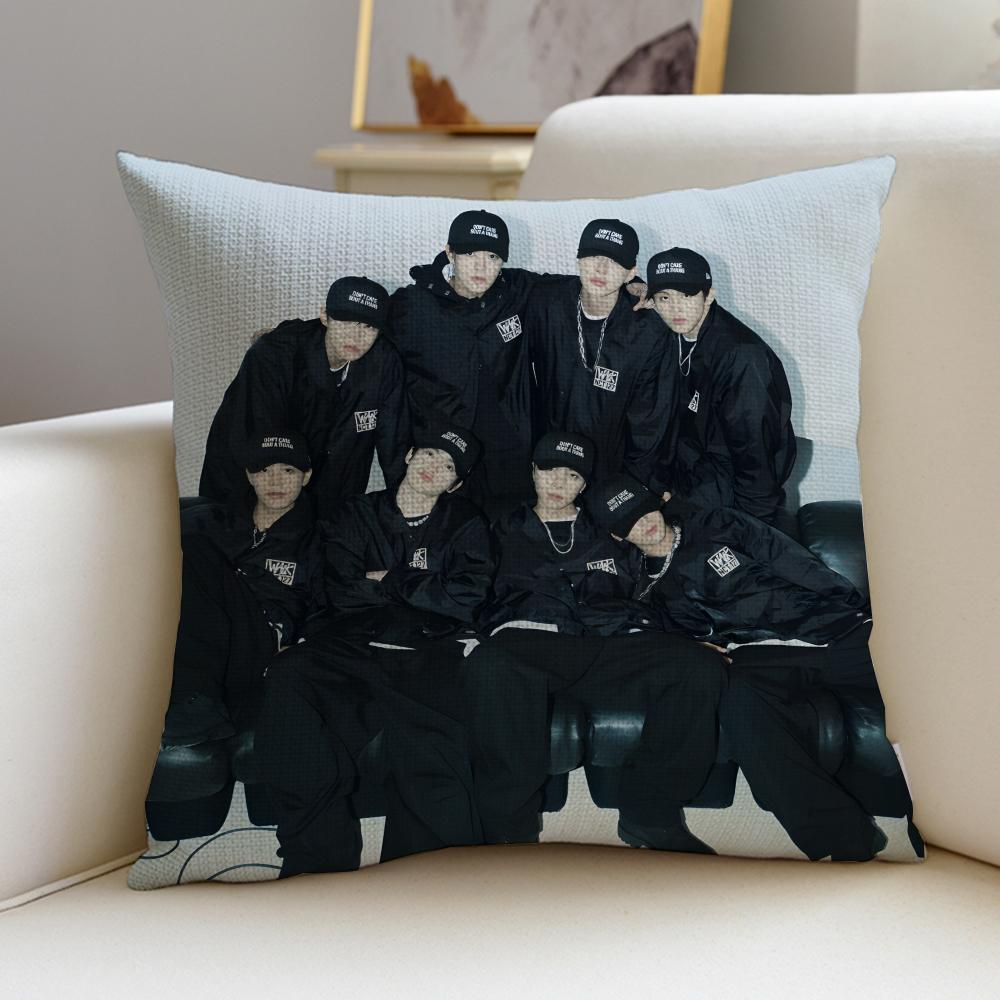 Trendy NNCT 127S Cushion Cover Breathable and skinfriendly linen pillowcase square removable and washable cushion