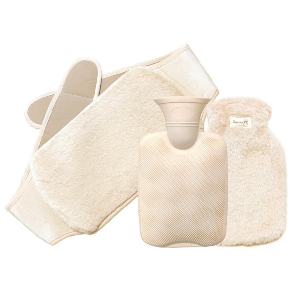 1000/2000ml Warm Water Bag Plush Cover Water-filling Hot-water Bag Foot Warmer Hot Water Bag Home