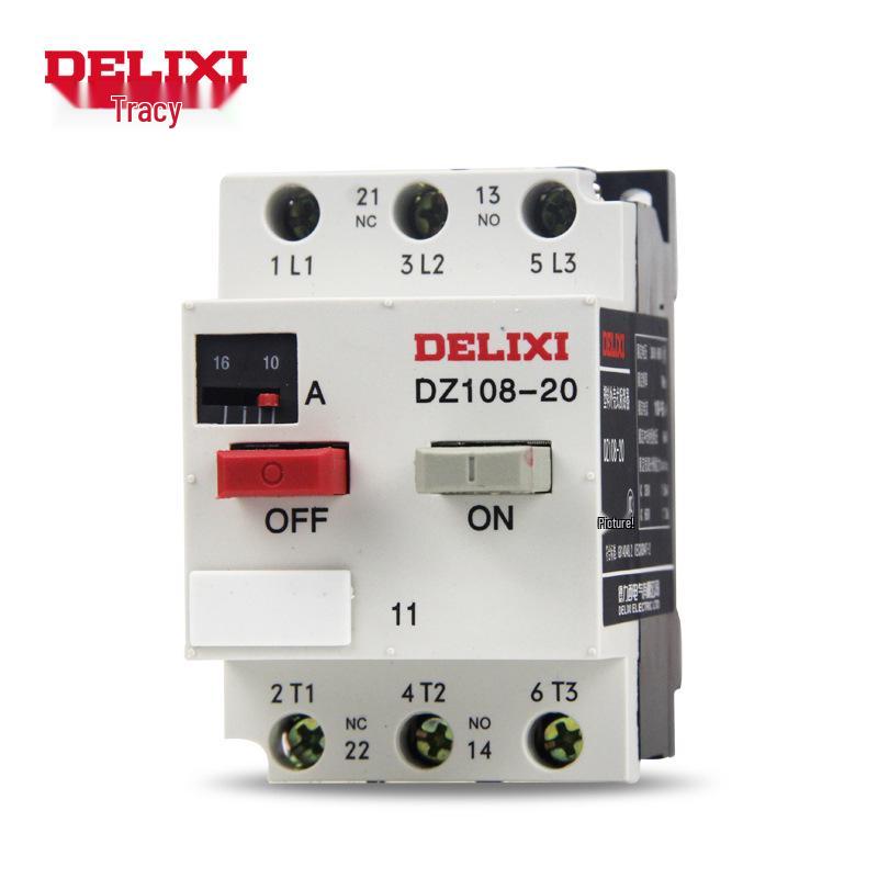 DELIXI DZ108-20 Adjustable Motor Protector, 3VE2520A Plastic Shell