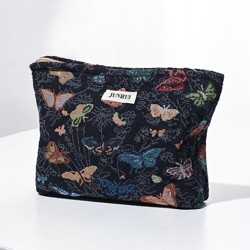 Retro Style Women s Large Portable Makeup and Toiletries Travel Bag