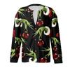 Women's Fashion Christmas Printed Long Sleeve Knitted Cardigan Button Down Jacket