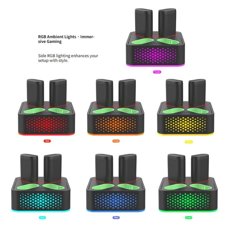 Wireless Controller Charging Base and Fast Charging Battery for X/S Rechargeable Battery Packs with Chargers