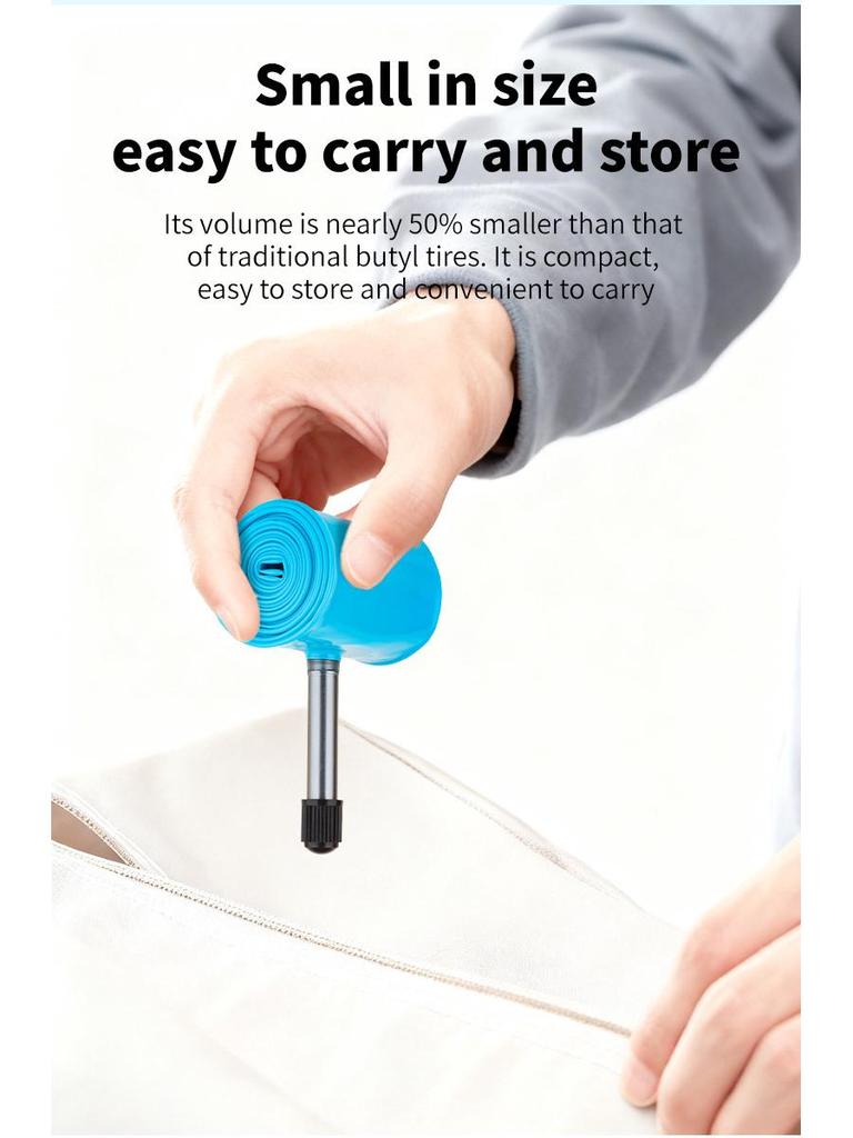 GUSTAVO BMX Folding Bike with TPU Inner Tube, 20x1.5/1.95 & 24x1.75/2.4, Schrader Valve 45mm