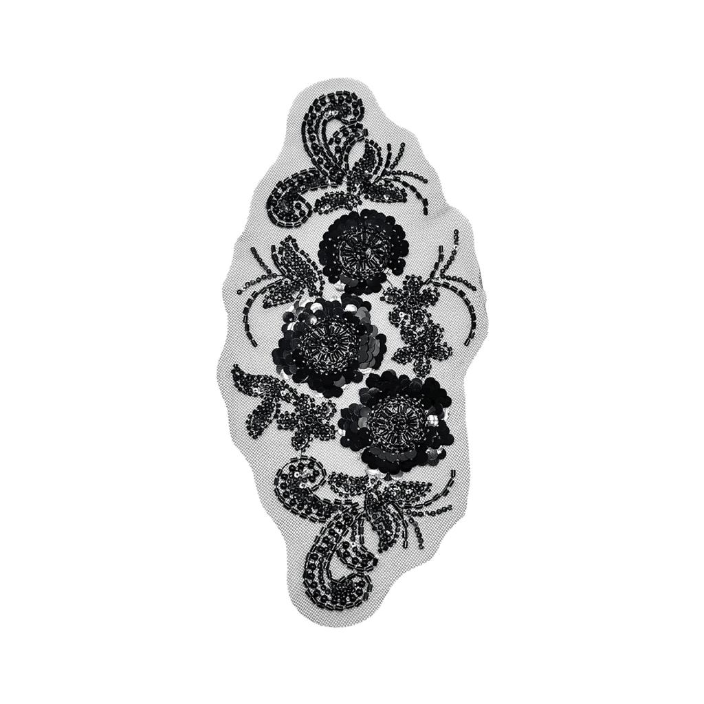 Heavy Industry Wedding Dress Accessories Accessories Cloth Stickers Accessories Mesh Handmade Beaded Sequins Floral Decal Accessories