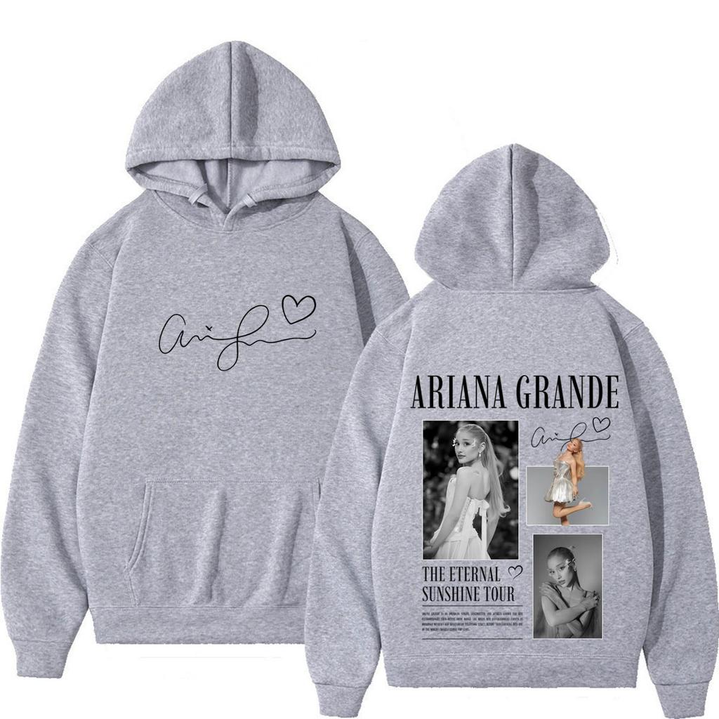 Singer Ariana Grande Album Tour 2026 Print Hoodie Men Women Fashion Sweatshirt Long Sleeves Casual Loose Pullover Streetwear