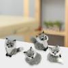 Cute Simulation Fox Lovely Realistic Mini Animal Figure Plush Toy Ornament