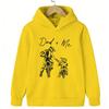 Dad + Me Motocross Graphic Hoodies Kids Casual Outdoor Wear Vintage Motocross Sweatshirts Bike Lover Hooded Sweatshirt