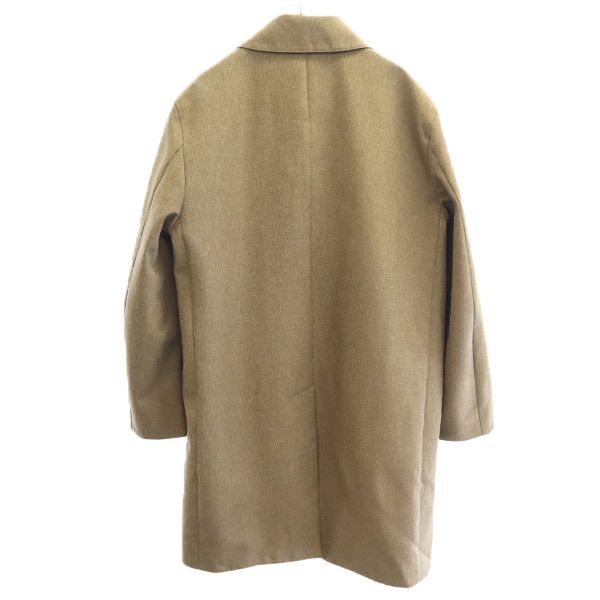 417EDIFICE ZOZO collaboration Stainless collar coat MS Brown Men's Used